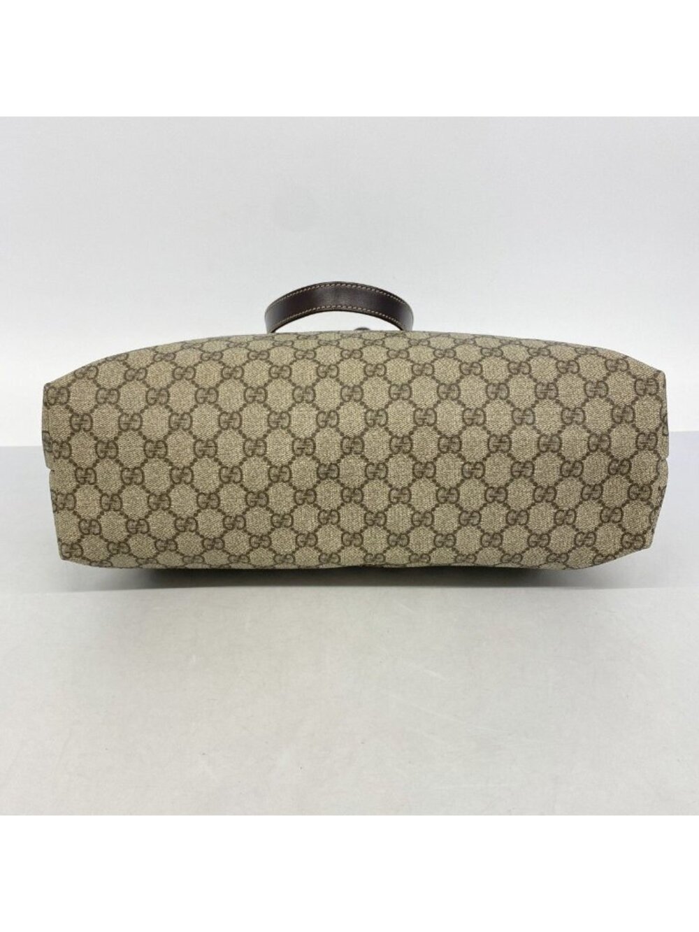 Gucci Tote GG Supreme Beige Brown Silver - Picture 3 of 10